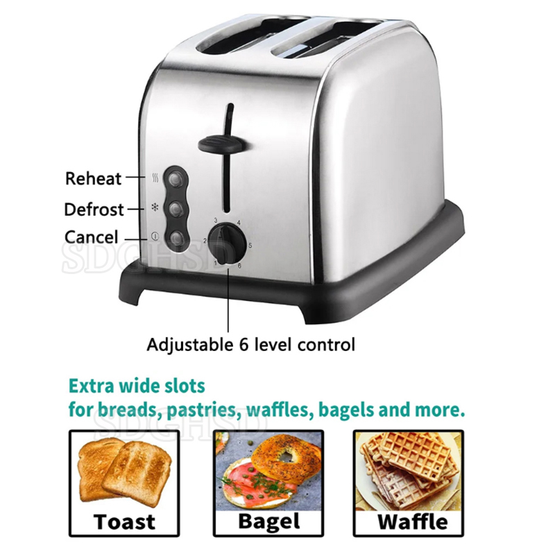 Toaster 4 Slice - 4 Slices Household Electric Toaster Extra