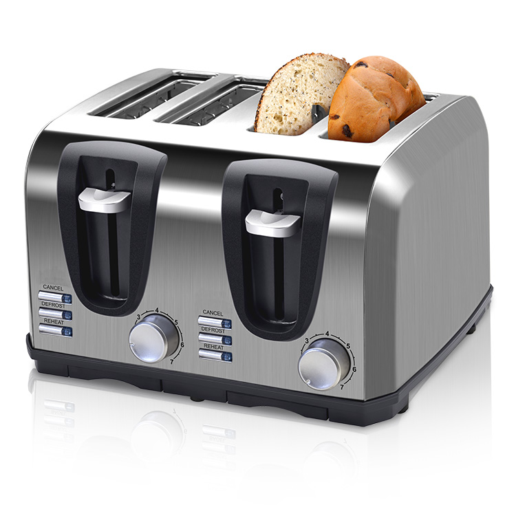 Toaster 4 Slice - Retro Wide Slot Bagel Big Breakfast