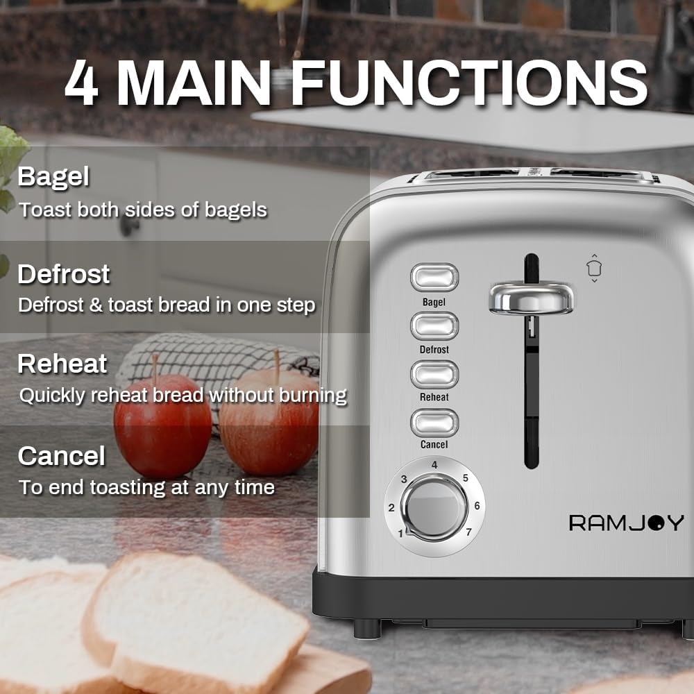 Extra Wide Slot 2 Slice Toaste - đánh giá và giá Toaster 4 Slice